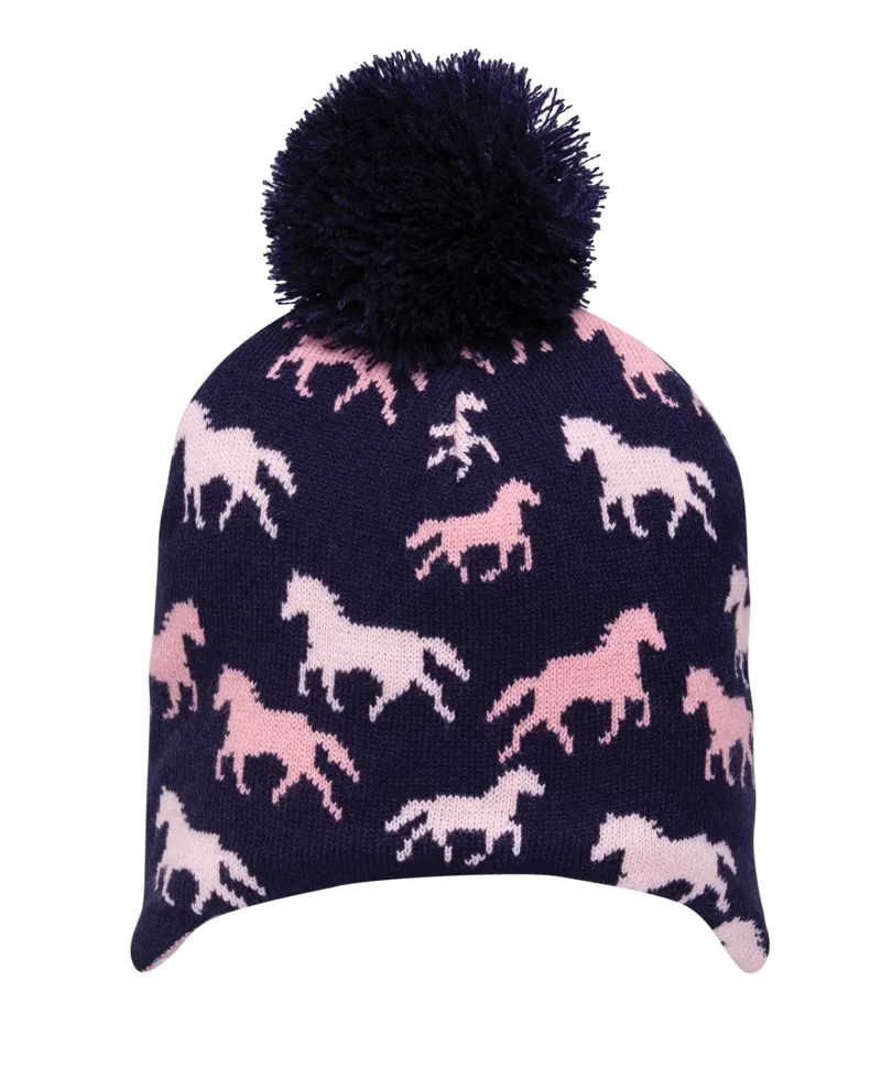 Hy Equestrian Flaine Children's Hat - Navy/Pink